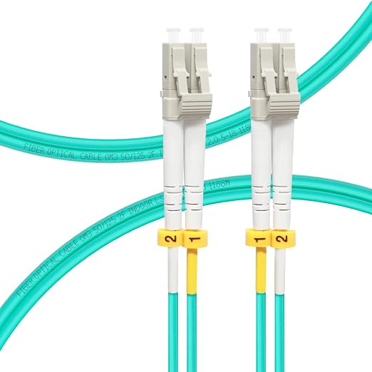 LC to LC Fiber Patch Cable OM3 Multimode 0.5M/1.6ft