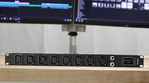 StarTech 8-Outlet 1U PDU, 120V/15A, Surge, 6ft Cord, TAA (RKPW081915)