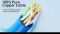 Cat6 Slim Patch Cables 0.5 Feet 10-Pack Blue, Cat6a Patch Cables 10Gbps 550MHz High-Speed, Cat 6 Ethernet Cable Pure Copper UTP, Flexible & Thin Patch Cable Cat 6 for Network Cabling