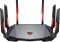 MSI Radix AXE6600 WiFi 6E Tri-Band Gaming Router, AI QoS, RGB, 1.8GHz Quad-Core Processor, MU-MIMO, Tri Band Gigabit Wireless, 8-Stream, High Speed Long Range Gaming Router