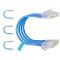 Cat6 Slim Patch Cables 0.5 Feet 10-Pack Blue, Cat6a Patch Cables 10Gbps 550MHz High-Speed, Cat 6 Ethernet Cable Pure Copper UTP, Flexible & Thin Patch Cable Cat 6 for Network Cabling