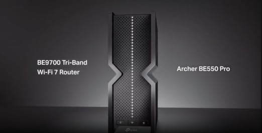TP-Link Tri-Band BE9700 WiFi 7 Router, Archer BE550 Pro
