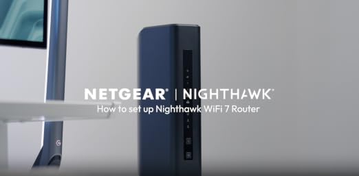 NETGEAR Nighthawk WiFi 7 Router RS600, Up to 3,300 sq ft, 18 Gbps